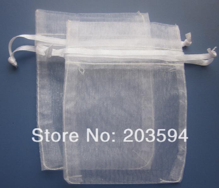 100 Bronzing Organza Wedding Gift Bags 12x9cm