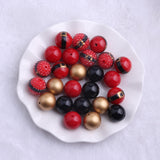 20mm Christmas Mixed Acrylic Beads 50pcs Lot Chunky Beads Necklace Jewelry