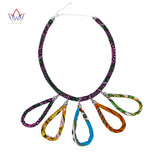 Multicolored Bohemian Style African Necklace