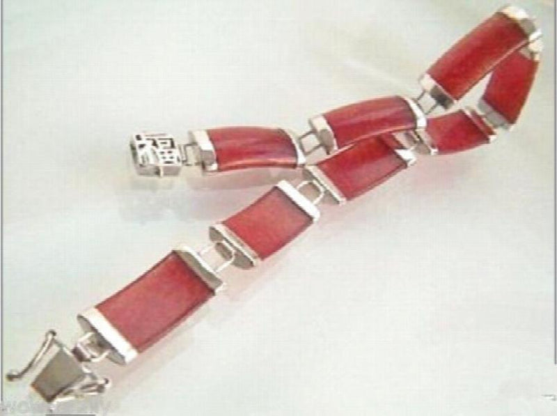Natural Red Fortune Luck Link Bracelet
