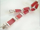 Natural Red Fortune Luck Link Bracelet