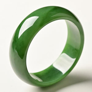 Green Hetian Jade 54-64mm Bangle Princess Jewelry Gift