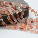 Hematoid Quartz Faceted Water Drop Beads 7x7mm - 52 Beads