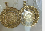 1pcs Mens Women Yellow Pendants Coin S L Jewelry