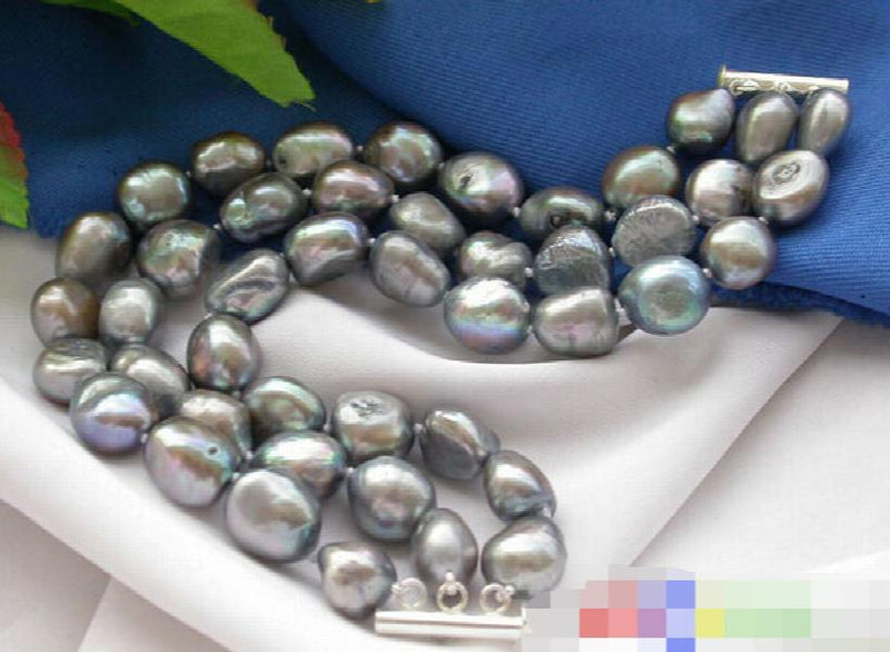 Gray Baroque Freshwater Pearl Bracelet