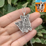Personalized Pet Keychain with Photo Engraving