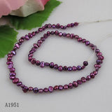 Small 3-4mm Purple Freshwater Pearl Beads One String Loose Pearl Jewelry