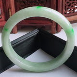 Zheru Jewelry Natural Burmese Jade Light 54-62mm Bracelet