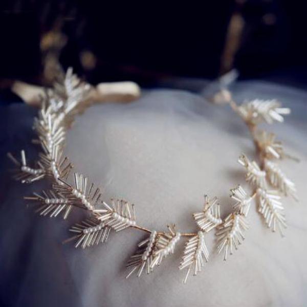 Pearl Headpieces Tiara Wedding Bridal Headbands Hairband For Brides