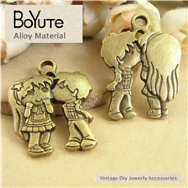 BoYuTe 23*31MM Charms Antique Bronze Silver Plated Alloy Pendant