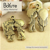 BoYuTe 23*31MM Charms Antique Bronze Silver Plated Alloy Pendant