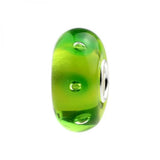 925 Silver Colorful 3D Spring Bubble Charm Beads Glass Fit European Bracelet