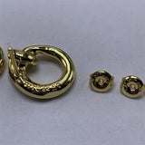 European & American Electroplated 925 Silver 14K Earrings