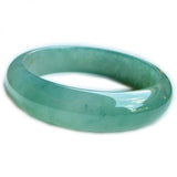 Natural Burmese Jadeite Light Green Bangle 54-62mm Princess Jewelry
