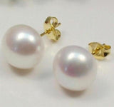 11mm Freshwater Pearl Stud Earrings S925 Silver