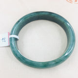 Natural Jadeite Bracelet Dark Green 56mm Oval Female Jade Bracelet