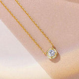 925 Silver Zircon Choker Necklace Women's Jewelry