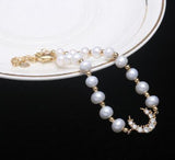 Freshwater Pearl Bracelet Crescent Hand String