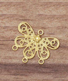 50pcs 18x22mm Copper Butterfly Charms DIY Necklace Bracelet Jewelry Making