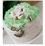 Tibetan Silver Opal Bracelet Women's Ethnic Jewelry