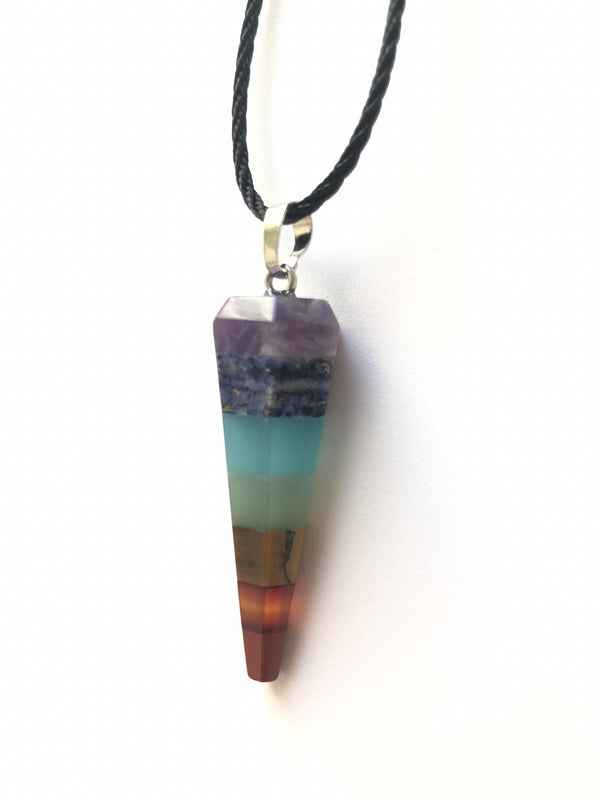 7 Chakra Necklace for All Body with Individual Layer for Each Chakra Point