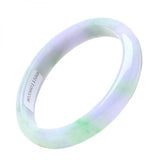 Zheru Jewelry Natural Burmese Jade Princess Bracelet 54-64mm Light Green
