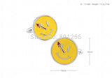 Yellow Smile Face Copper Cufflinks Wholesale & Retail