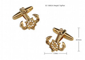 Gun Anchor Series Cuff Links Men's French Shirts Accessories