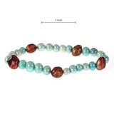 Elastic Pearl Bracelet Multicolor Freshwater Pearls Fine Jewelry Women's Gift