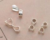 10pcs Sterling Silver Pendant Bail for Jewelry Making
