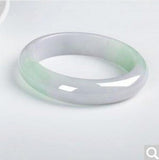 Zheru Natural Burmese Jade Light Purple Two-Color 54-64mm Bracelet