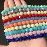 8mm Pink Quartz Faceted Stone Beads Round Loose Beads 15''Strands