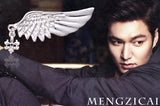 MZC Angel Wings Brooch Pin Pendant for Men Women Punk Crystal Biker Jewelry