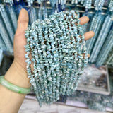 Larimar Faceted Round Rondelle Chip Coin Disc Beads 5-8mm