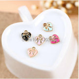 Alloy Metal Bows with Love Pendants 50pcs/lot