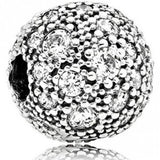 925 Silver Rose Four-Leaf Clover Bead Clip for Bracelet Fixing