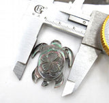 Quartz Crystal Abalone Shell Tortoise Pendant for DIY Jewelry Making