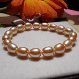 AA 8-9MM Pink Freshwater Pearl Bracelet for Women