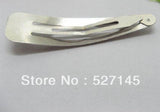 200Pcs/Lot Metal Hair Clips Base Barrette Finding 65mm Long