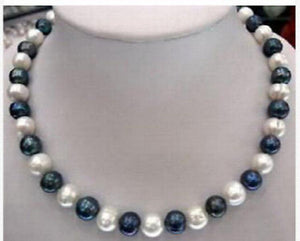 9-10mm Natural & Akoya Cultured Pearl Necklace