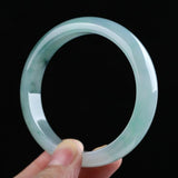 Zheru Jewelry Natural Burmese Jade 54-62mm Light Bracelet