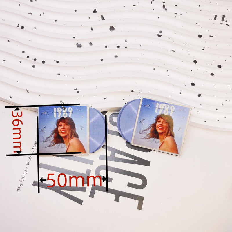 8pcs Double Sided Star Fan Charms for DIY Earrings Keychain Necklace