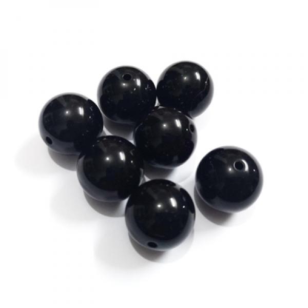 Acrylic Solid Beads - 4mm to 25mm - White/Black/Clear - DIY Hand Beads