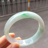 Natural Burmese Jade Light Bracelet 54-62mm for Mom and Girlfriend