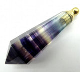 Fluorite Quartz Crystal Opal Pendant DIY Necklace Accessory