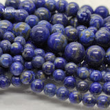 Lapis Lazuli Beads 6mm 8mm 10mm Round Loose Stone DIY Bracelet Necklace Jewelry