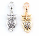 20PCS 12x25mm Owl Pendant Charm DIY Accessories For Floating Locket Jewelrys