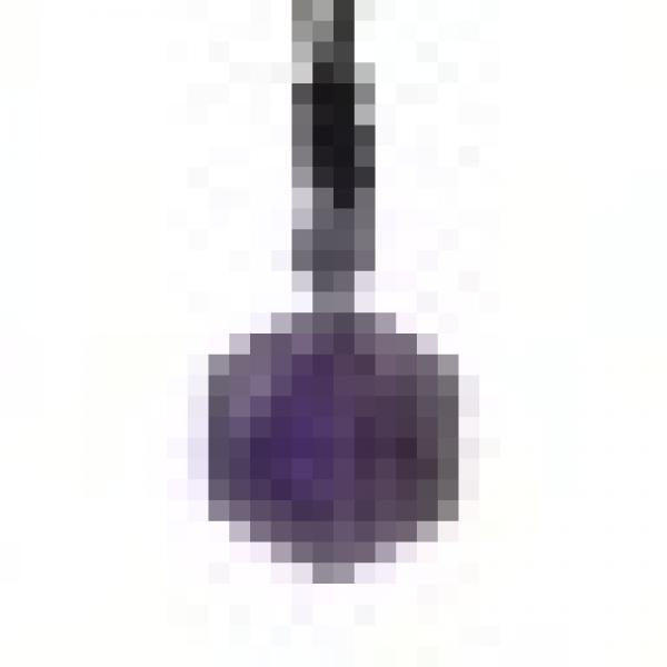 Crystal Pendant Necklace Faceted Hexagon Sand Purple Pink Quartz Stone