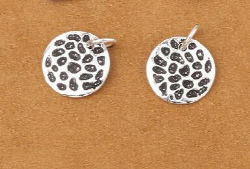 925 Silver Spot Charm Vintage Silver Bracelet Charm DIY Jewelry Charm