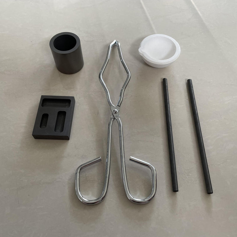 6pcs Tools Set Graphite Crucible Tray Boat Mold For Melting Jewelry Silver Ingot